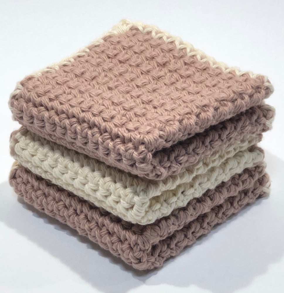 Crochet Dish Cloth Wash Cloth Washcloth Dishcloth Bathroom Spa Cloth Kitchen  Dish Rag Set of 2 D 