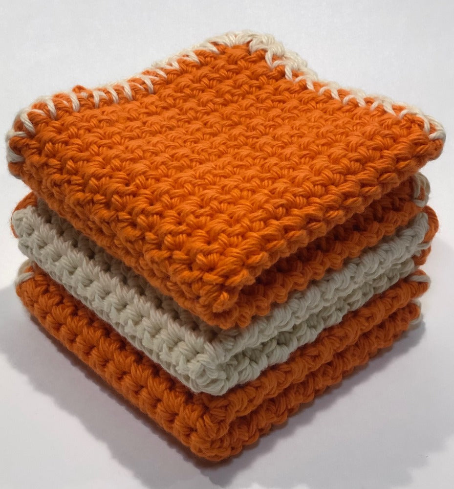 Crochet Dish Cloths, Crochet Wash Cloths, 100% Cotton, Crochet Dish Rag, Wash  Rags approx 8x8, Mother's Day gift